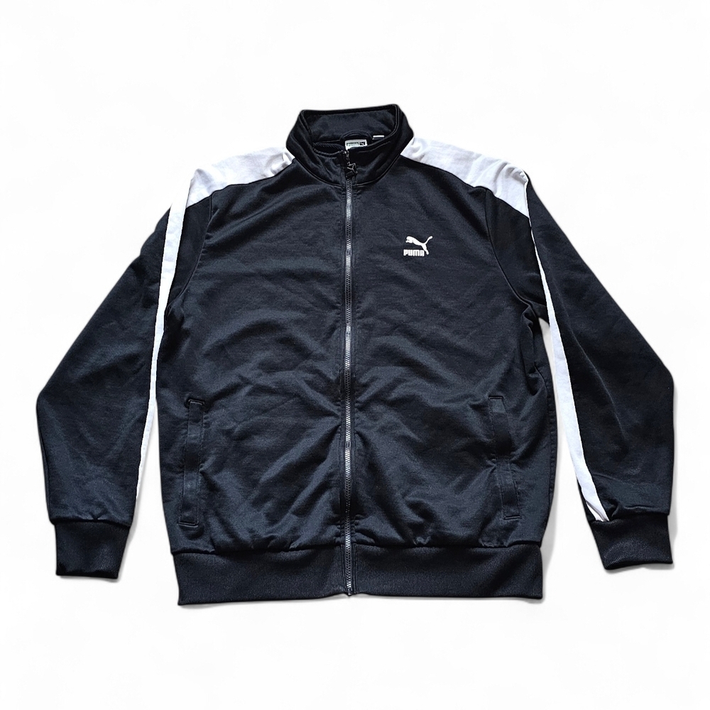 Puma Men’s Black Full-Zip Athletic Track Jacket Size XL